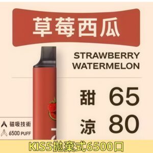 【草莓西瓜】KISS凱斯5號可充電6500口拋棄式電子煙#品質優先#